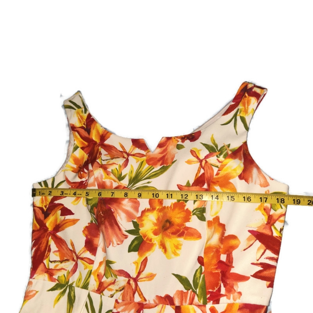 ALYX Fit and Flare Tropical Print Dress Size 12 - Picture 10 of 15